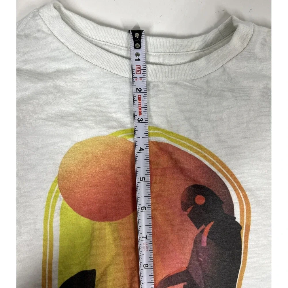Gap Kids White Star Wars‎ The Mandalorian Short Sleeve Shirt Kids SZ Large